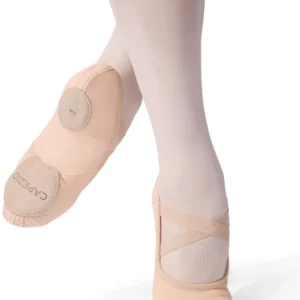 canvas split sole ballet shoes - Capezio Hanami 2037W in light pink