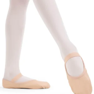 trusted first ballet shoes for kids - Capezio Luna V100C full sole leather ballet shoe in ballet pink