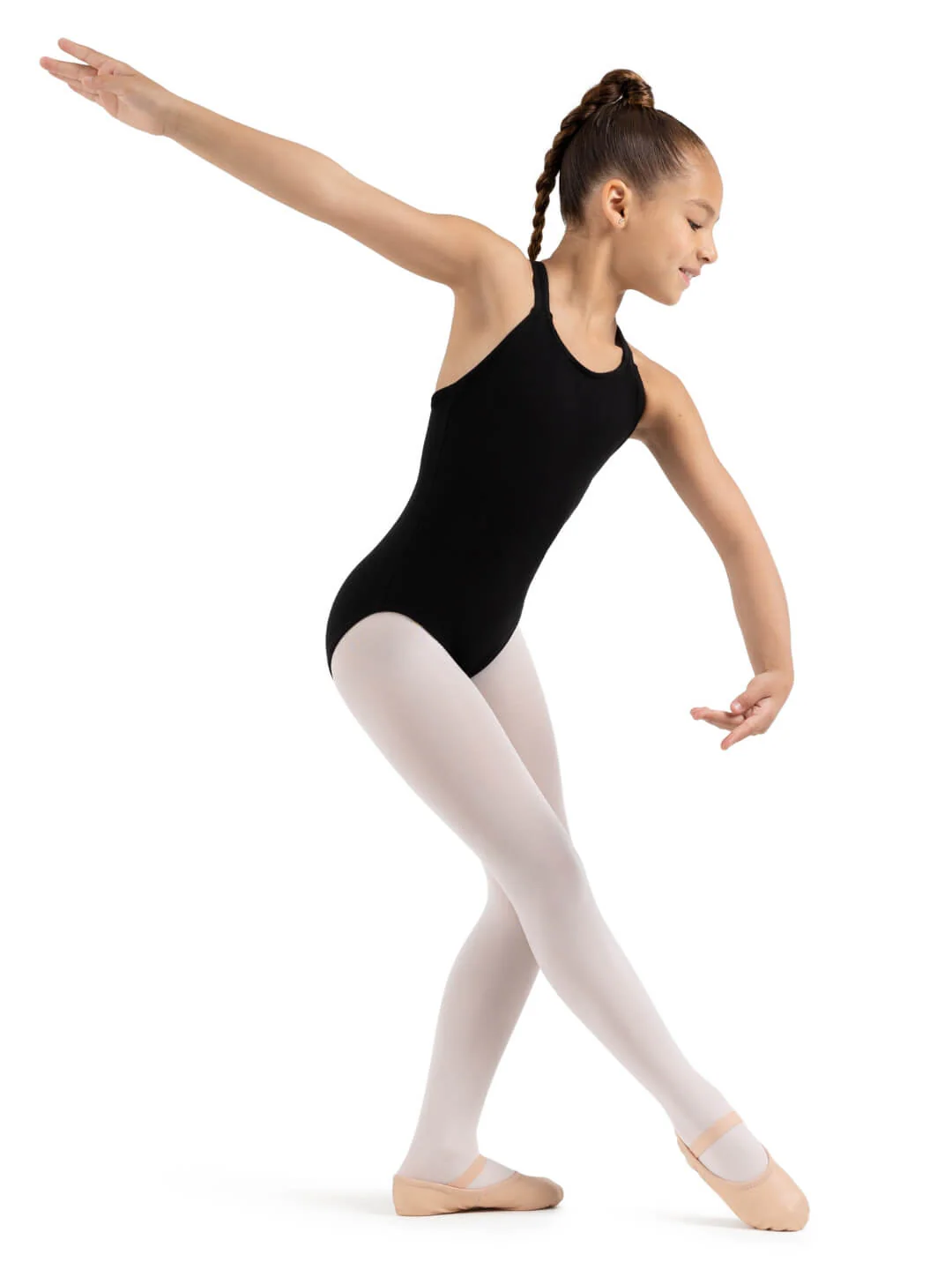 Capezio Luna Child Leather Ballet Shoes - Image 7