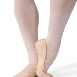 leather split sole ballet shoes - Capezio Hanami Leather 2038W in light pink