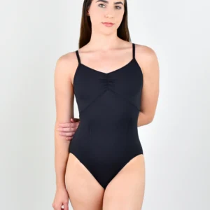 pinch front camisole leotard - Suffolk 2821A adult ballet leotard in black
