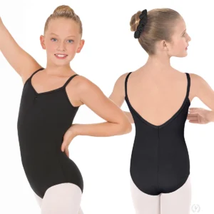 girls camisole leotard - Eurotard 44527c pinch front leotard with V bac