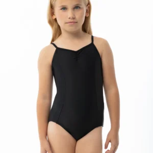 Shop the Suffolk pinch front camisole leotard for kids — gathered front, princess seams. In Elizabethton, TN