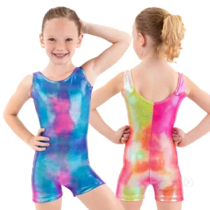 Eurotard Girls Iridescent Gymnastics Biketard