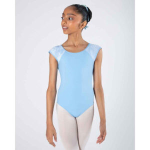 cross back leotard for girls - Energetiks Mila Cross-Back Lace Leotard CL195 teardrop cut ou