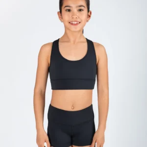 Reliable Eve Crop top that stays put in black