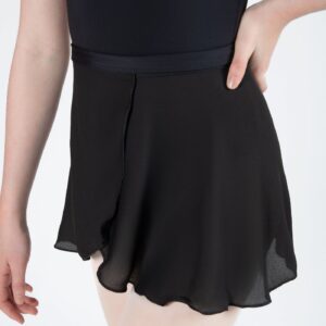 Child timeless wrap skirt in black