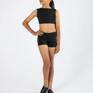 Contrast Waistband shorts in black