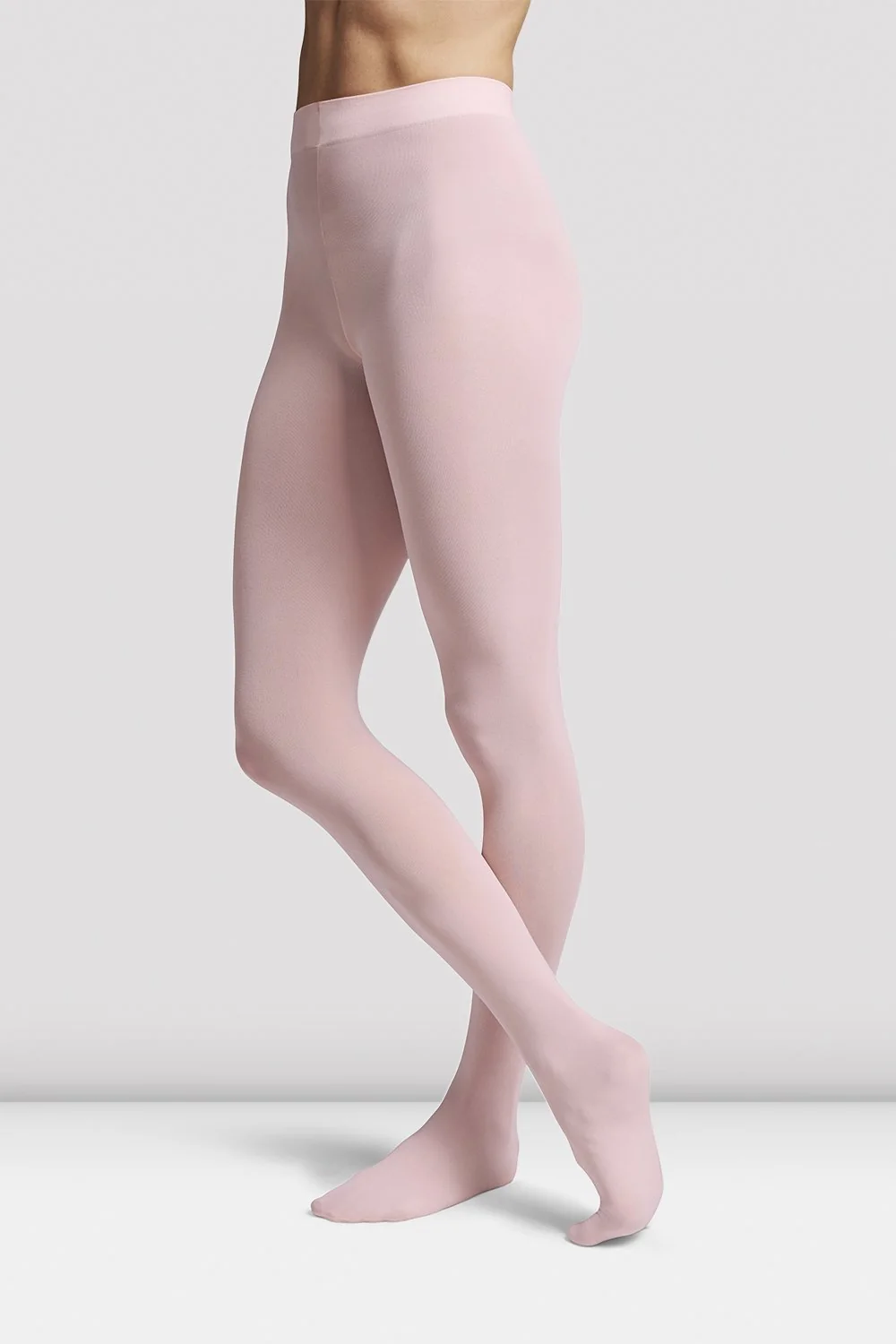 girls soft footed tights - Bloch ContourSoft Convertible Tights in light Pink
