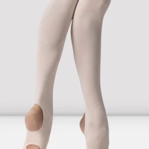 split toe tights for pointe - Bloch Contoursoft Free Flex tights in Pink