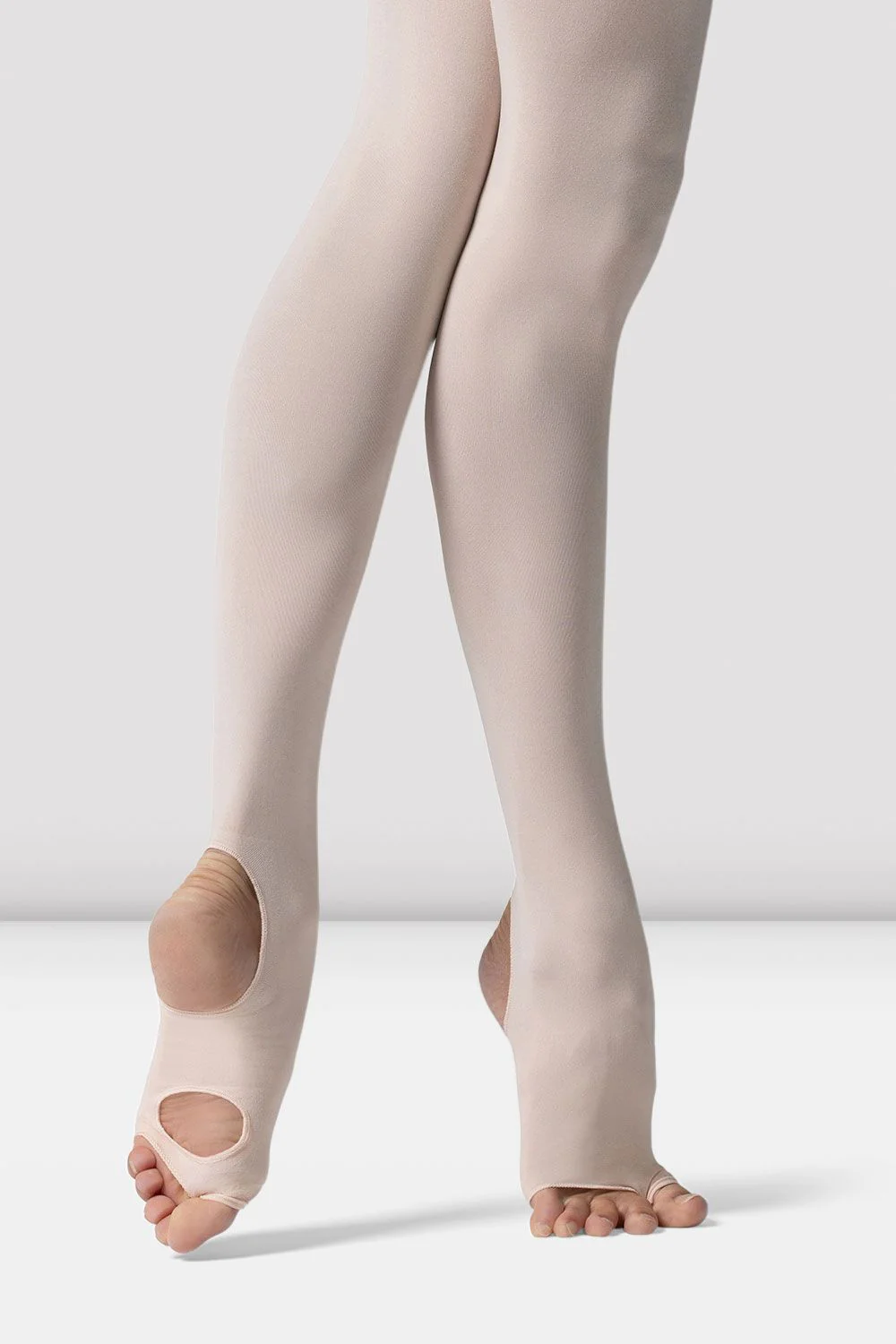 split toe tights for pointe - Bloch Contoursoft Free Flex tights in Pink